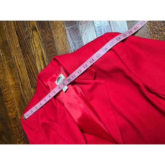 Vintage Classic Red Wool Blazer - Picture 9 of 16
